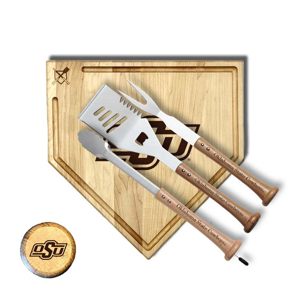 Oklahoma State Cowboys Trough Silver Slugger Combo Set | Baseball BBQ | GRTLSTSST17OSC Oklahoma State Cowboys Trough Silver Slugger Combo Set | Baseball BBQ | GRTLSTSST17OSC