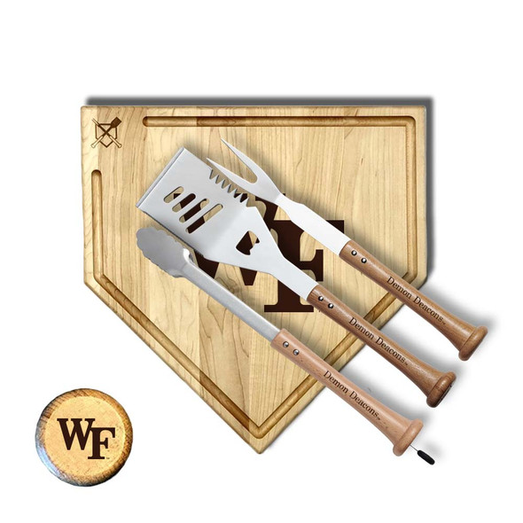 Wake Forest Demon Deacons Trough Silver Slugger Combo Set | Baseball BBQ | GRTLSTSST17WFDD Wake Forest Demon Deacons Trough Silver Slugger Combo Set | Baseball BBQ | GRTLSTSST17WFDD