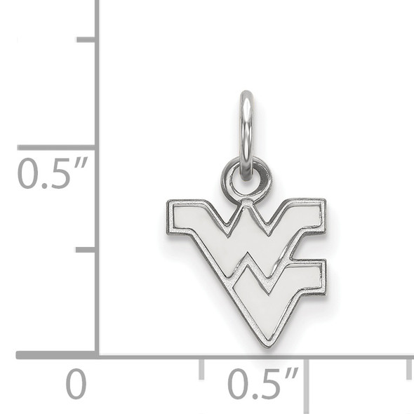 West Virginia Mountaineers Sterling Silver Extra Small Pendant  | Logo Art | SS001WVU