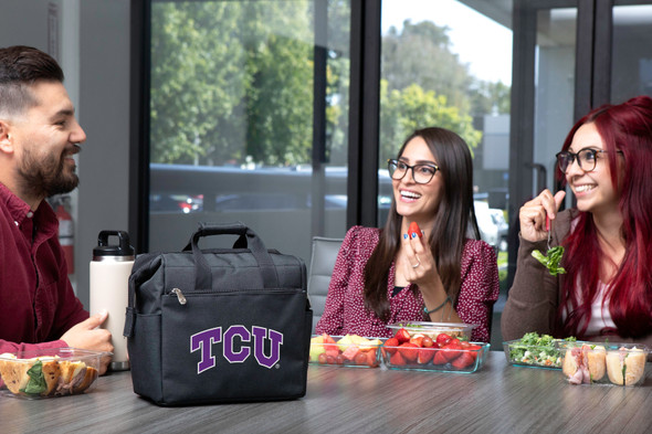 TCU Horned Frogs On The Go Lunch Bag Cooler | Picnic Time | 510-00-179-844-0