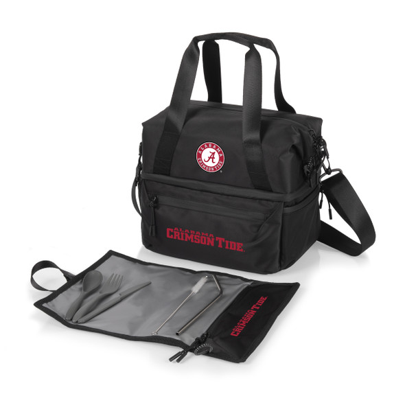 Alabama Crimson Tide Eco-Friendly Lunch Bag Cooler with Utensils | Picnic Time | 515-01-179-004-0