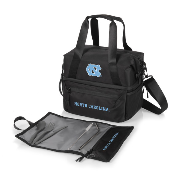 North Carolina Tar Heels Eco-Friendly Lunch Bag Cooler with Utensils | Picnic Time | 515-01-179-414-0