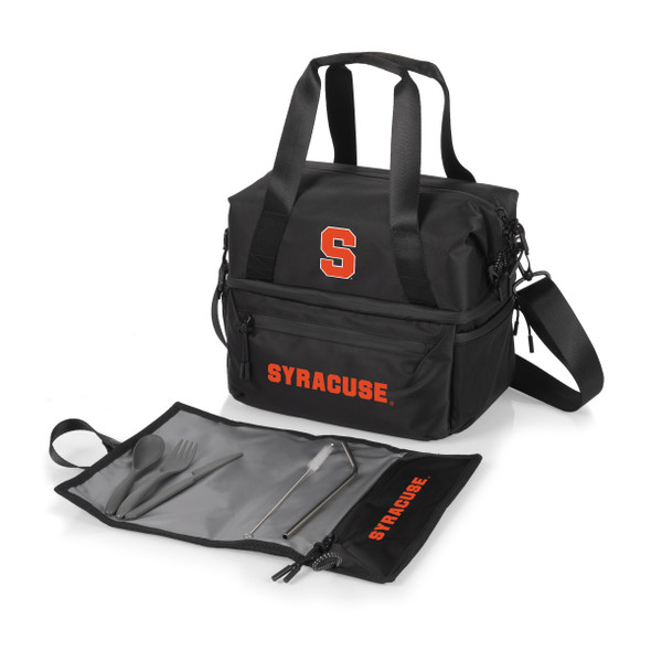 Syracuse Orange Eco-Friendly Lunch Bag Cooler with Utensils | Picnic Time | 515-01-179-544-0