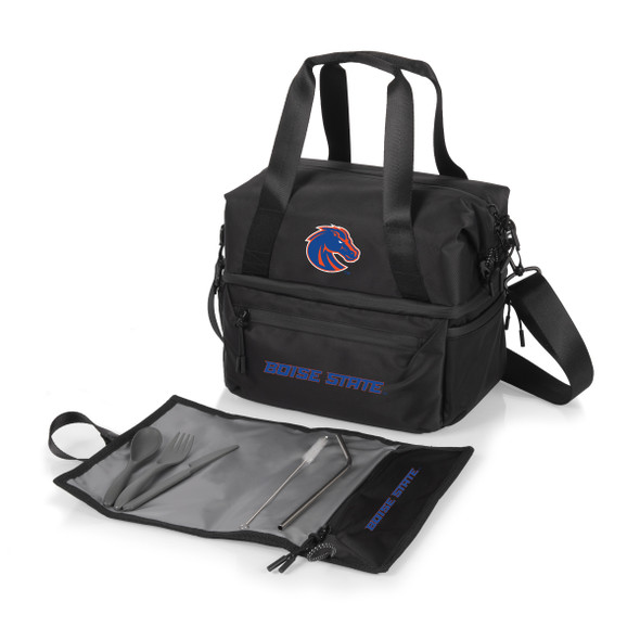 Boise State Broncos Eco-Friendly Lunch Bag Cooler with Utensils | Picnic Time | 515-01-179-704-0