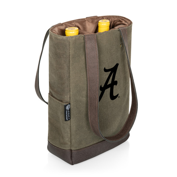 Alabama Crimson Tide 2 Bottle Insulated Wine Cooler Bag | Picnic Time | 536-02-140-004-0 Alabama Crimson Tide 2 Bottle Insulated Wine Cooler Bag | Picnic Time | 536-02-140-004-0