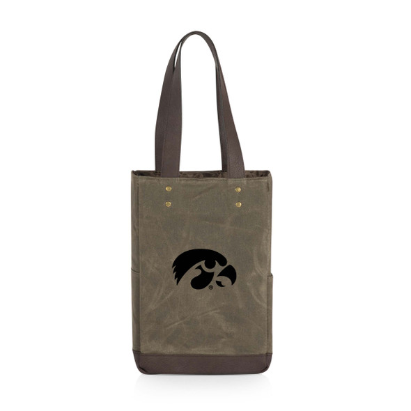 Iowa Hawkeyes 2 Bottle Insulated Wine Cooler Bag | Picnic Time | 536-02-140-224-0