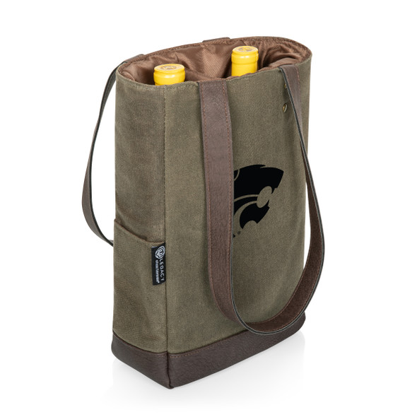 Kansas State Wildcats 2 Bottle Insulated Wine Cooler Bag | Picnic Time | 536-02-140-254-0 Kansas State Wildcats 2 Bottle Insulated Wine Cooler Bag | Picnic Time | 536-02-140-254-0