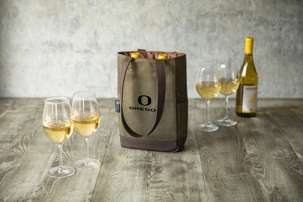 Oregon Ducks 2 Bottle Insulated Wine Cooler Bag | Picnic Time | 536-02-140-474-0