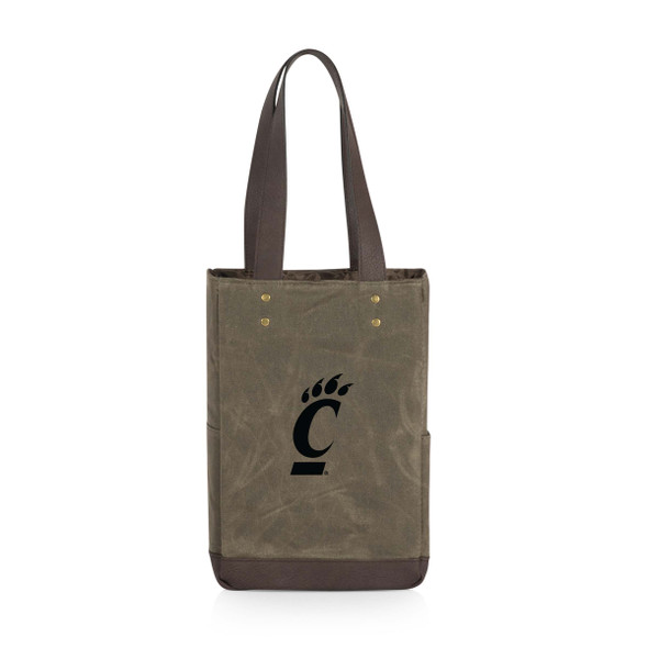 Cincinnati Bearcats 2 Bottle Insulated Wine Cooler Bag | Picnic Time | 536-02-140-664-0