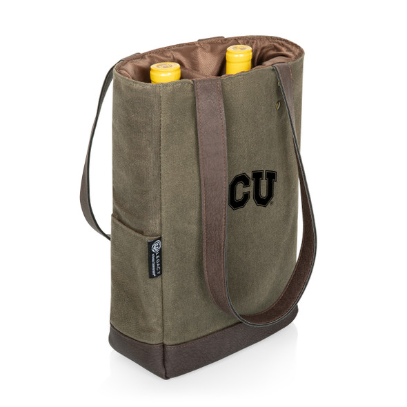 TCU Horned Frogs 2 Bottle Insulated Wine Cooler Bag | Picnic Time | 536-02-140-844-0 TCU Horned Frogs 2 Bottle Insulated Wine Cooler Bag | Picnic Time | 536-02-140-844-0
