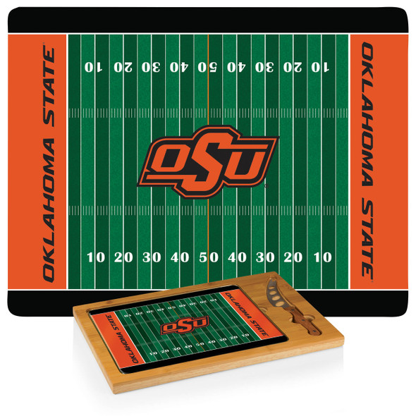 Oklahoma State Cowboys Icon Cheese Tray | Picnic Time | 910-00-505-464-0