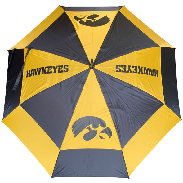Iowa Hawkeyes 62" Double Canopy Wind Proof Golf Umbrella| Team Golf |21569