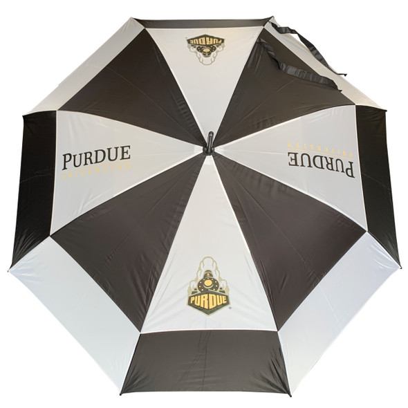 Purdue Boilermakers 62" Double Canopy Wind Proof Golf Umbrella| Team Golf |23069