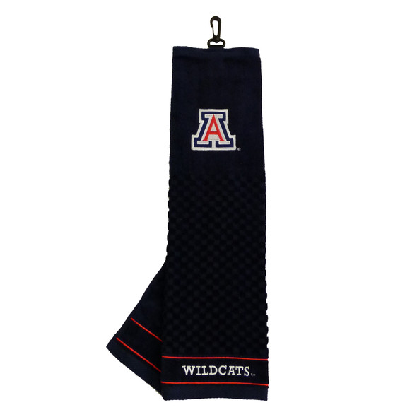 Arizona Wildcats 16" X 22" Tri-Fold Embroidered Scrubber Golf Towel| Team Golf |20210