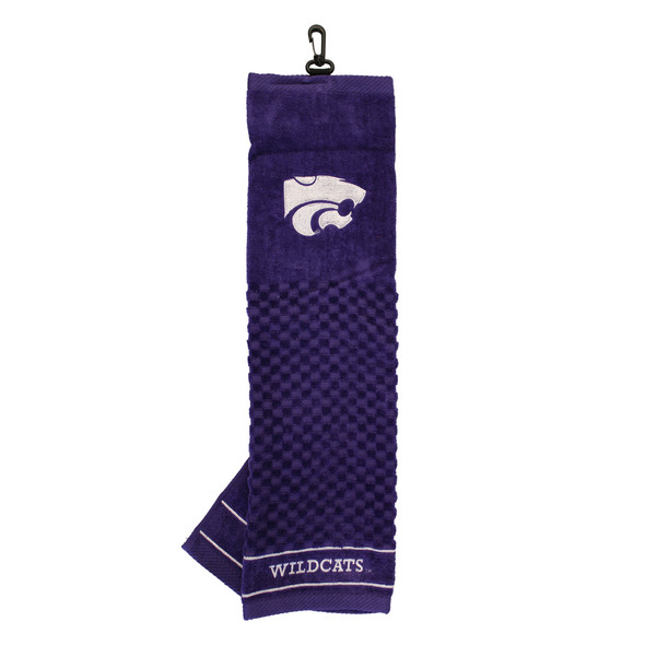 Kansas State Wildcats 16" X 22" Tri-Fold Embroidered Scrubber Golf Towel| Team Golf |21810