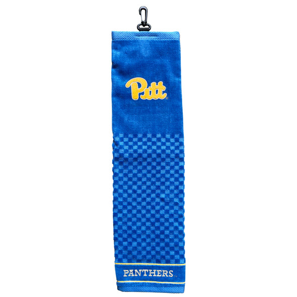 Pittsburgh Panthers 16" X 22" Tri-Fold Embroidered Scrubber Golf Towel| Team Golf |23710