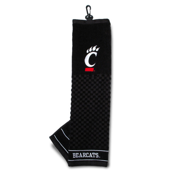 Cincinnati Bearcats 16" X 22" Tri-Fold Embroidered Scrubber Golf Towel| Team Golf |24010