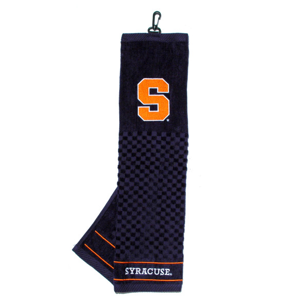 Syracuse Orange  16" X 22" Tri-Fold Embroidered Scrubber Golf Towel| Team Golf |26110