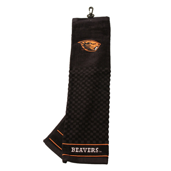 Oregon State Beavers 16" X 22" Tri-Fold Embroidered Scrubber Golf Towel| Team Golf |27410