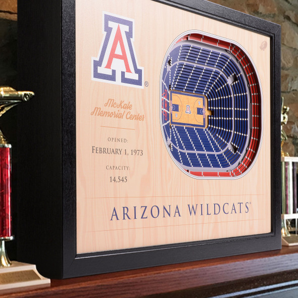 Arizona Wildcats Basketball 25-Layer StadiumView Wall Art |Stadium Views | 3704268