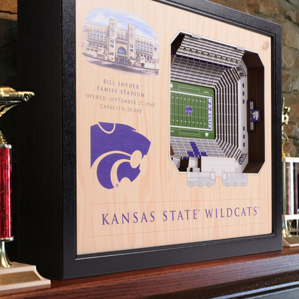Kansas State Wildcats 25-Layer StadiumView Wall Art |Stadium Views | 9022602