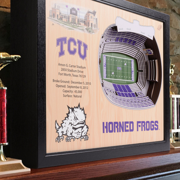 TCU Horned Frogs 25-Layer StadiumView Wall Art |Stadium Views | 9029847