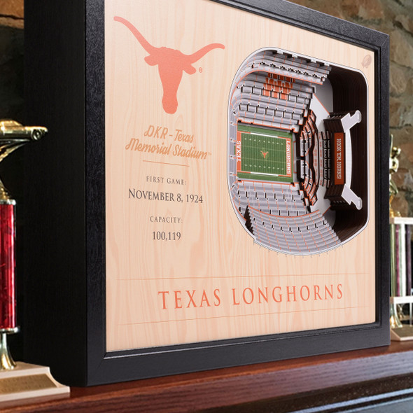 Texas Longhorns 25-Layer StadiumView Wall Art |Stadium Views | 9022350