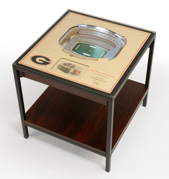 Georgia Bulldogs 25-Layer StadiumViews Lighted End Table | Stadium Views | 7010243