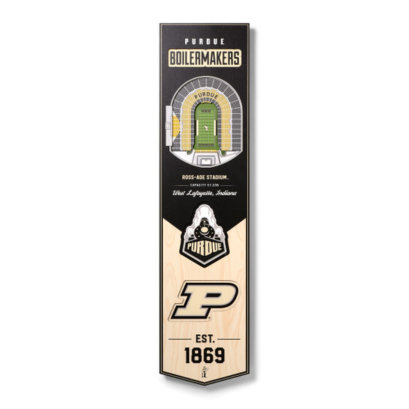 Purdue Boilermakers Football 3D Stadium 8x32 Banner | Stadium Views | 0952183 Purdue Boilermakers Football 3D Stadium 8x32 Banner | Stadium Views | 0952183