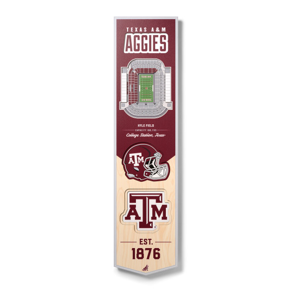 Texas A&M Aggies 3D Stadium 8x32 Banner | Stadium Views | 0952237 Texas A&M Aggies 3D Stadium 8x32 Banner | Stadium Views | 0952237
