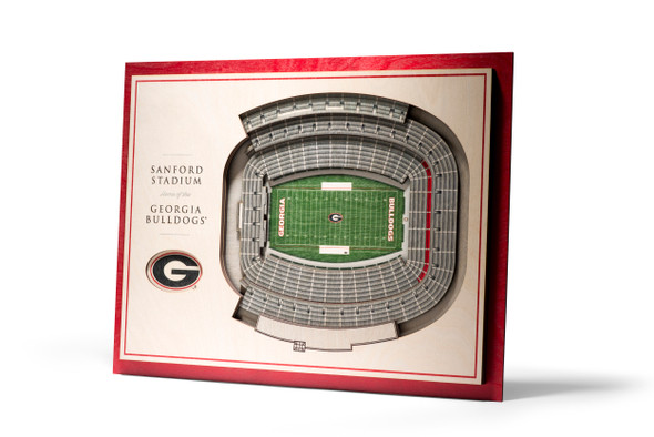 Georgia Bulldogs 5-Layer StadiumView 3D Wall Art | Stadium Views | 5028366