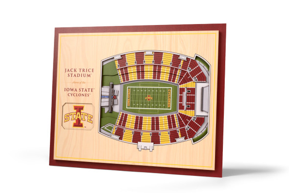 Iowa State Cyclones 5-Layer StadiumView 3D Wall Art | Stadium Views | 2509228