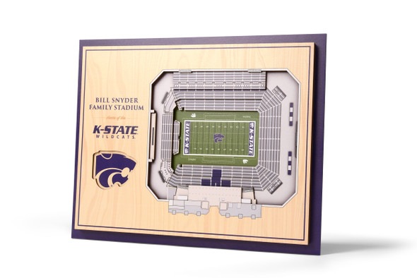Kansas State Wildcats 5-Layer StadiumView 3D Wall Art | Stadium Views | 5029851