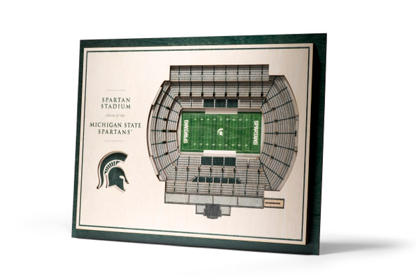 Michigan State Spartans 5-Layer StadiumView 3D Wall Art | Stadium Views | 5028434