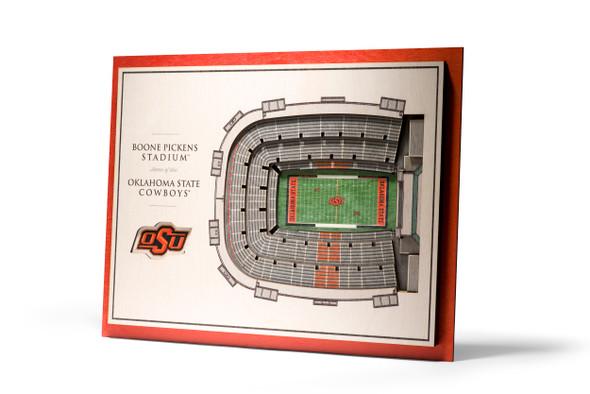 Oklahoma State Cowboys 5-Layer StadiumView 3D Wall Art | Stadium Views | 5028540
