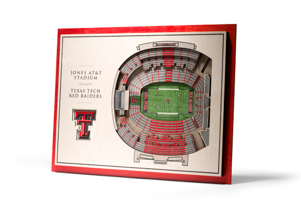 Texas Tech Red Raiders Football 5-Layer StadiumView 3D Wall Art | Stadium Views | 5028649 Texas Tech Red Raiders Football 5-Layer StadiumView 3D Wall Art | Stadium Views | 5028649