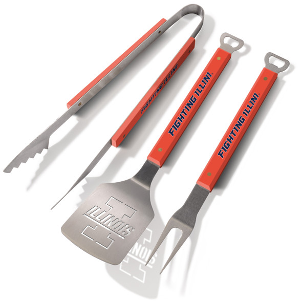 Illinois Fighting Illini Spirit Series 3-Piece BBQ Set | Stadium Views | 5024818