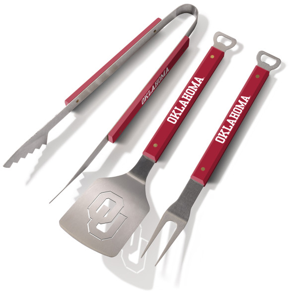 Oklahoma Sooners Spirit Series 3-Piece BBQ Set | Stadium Views | 9028758