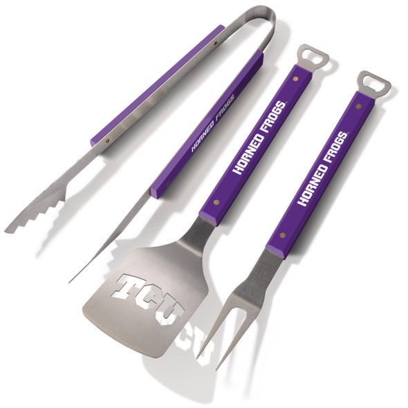 TCU Horned Frogs Spirit Series 3-Piece BBQ Set | Stadium Views | 5021961