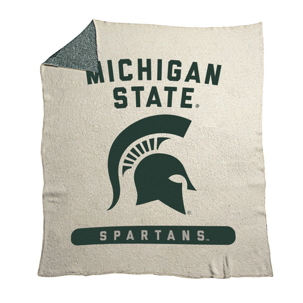 Michigan State Spartans Prime Luxe Dreams Throw| Logo Brands |LGC172-281-74