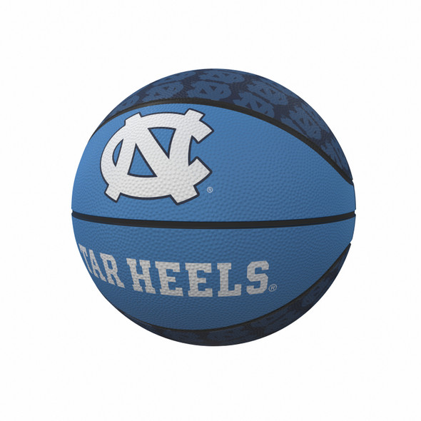 North Carolina Tar Heels Repeating Logo Mini-Size Rubber Basketball| Logo Brands |LGC185-91MR-1
