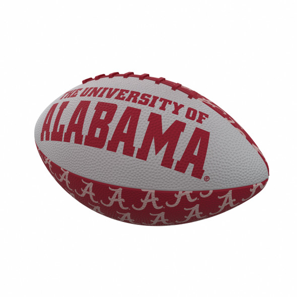 Alabama Crimson Tide Repeating Mini-Size Rubber Football| Logo Brands |LGC102-93MR-3
