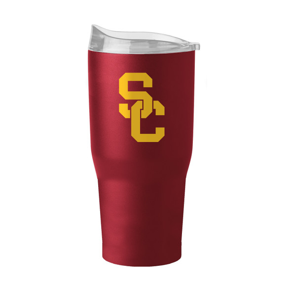 USC Trojans 30oz Flipside Powder Coat Tumbler| Logo Brands |LGC205-S30PT-34