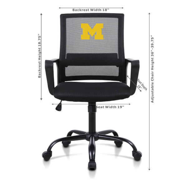 Michigan Wolverines Task Chair | Imperial | 497-3009