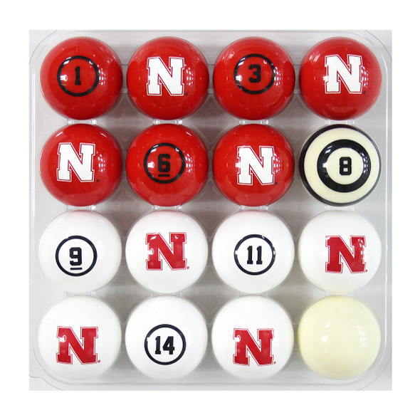 Nebraska Huskers Billiard Balls with Numbers | Imperial | IMP626-3010