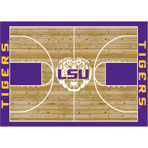 LSU Tigers Courtside Rug| Imperial |IMP553-3005