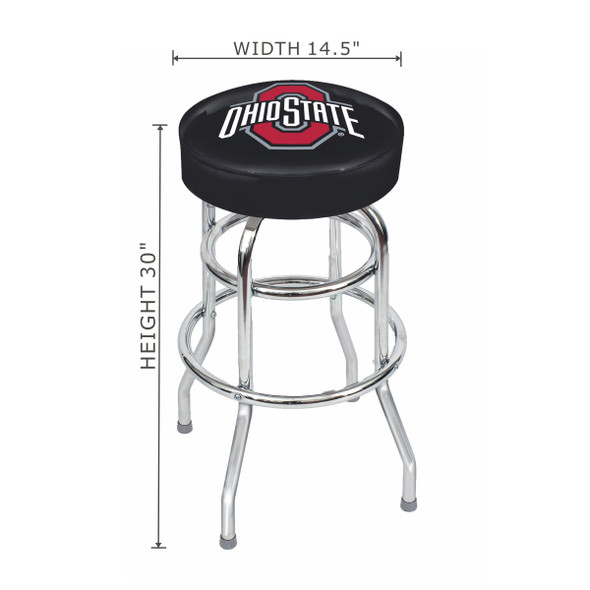 Ohio State Buckeyes Chrome Bar Stool | Imperial | IMP680-3015