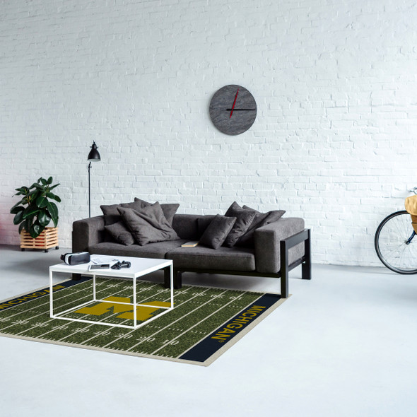 Michigan Wolverines Football Field Rug | IMPERIAL | 520-3009