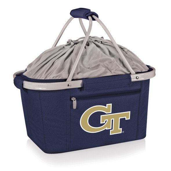 Georgia Tech Yellow Jackets Metro Basket Collapsible Cooler Tote | Picnic Time | 645-00-138-194-0