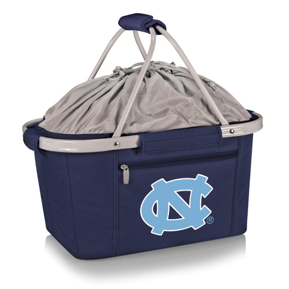 North Carolina Tar Heels Metro Basket Collapsible Cooler Tote | Picnic Time | 645-00-138-414-0